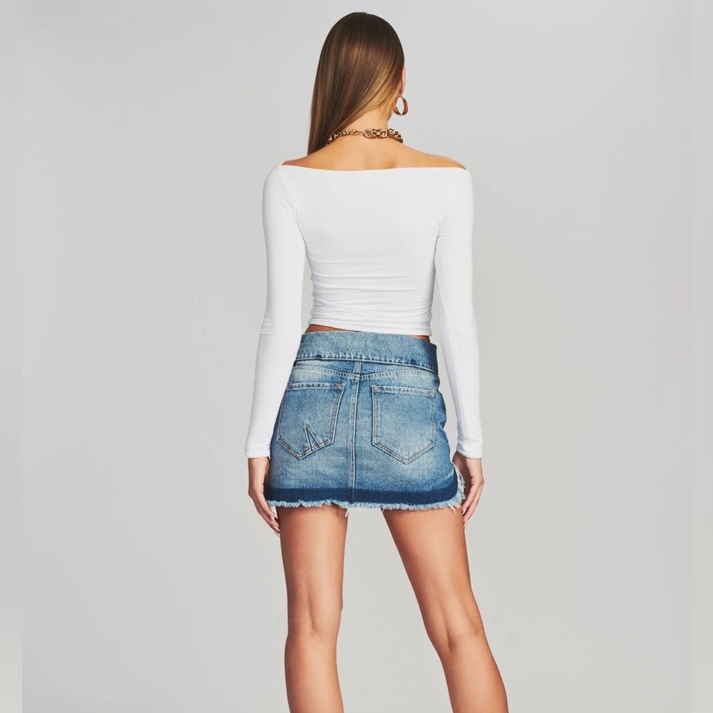 NWT SER.O.YA Women's Holly Denim Skirt size 25‎ - Picture 3 of 15